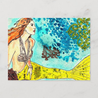 Briefkaart Tranquil Waters Mermaid