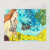 Briefkaart Tranquil Waters Mermaid (Voorkant)