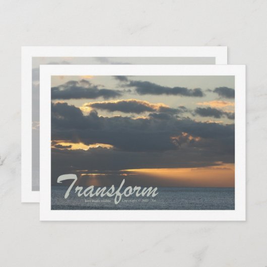 Briefkaart "Transformeren" (Voorkant / Achterkant)