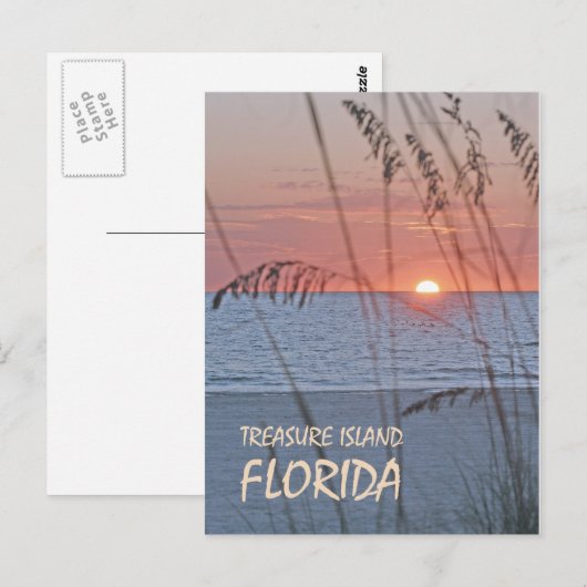 Briefkaart Treasure Island Florida (Voorkant / Achterkant)
