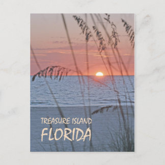 Briefkaart Treasure Island Florida