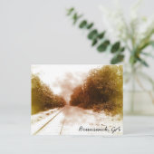 Briefkaart treinspoor (Staand voorkant)