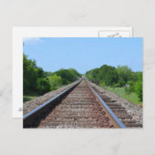 Briefkaart treinspoor (Voorkant / Achterkant)