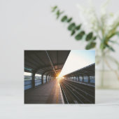 Briefkaart treinstation (Staand voorkant)