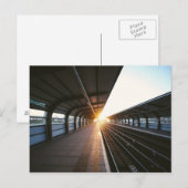 Briefkaart treinstation (Voorkant / Achterkant)