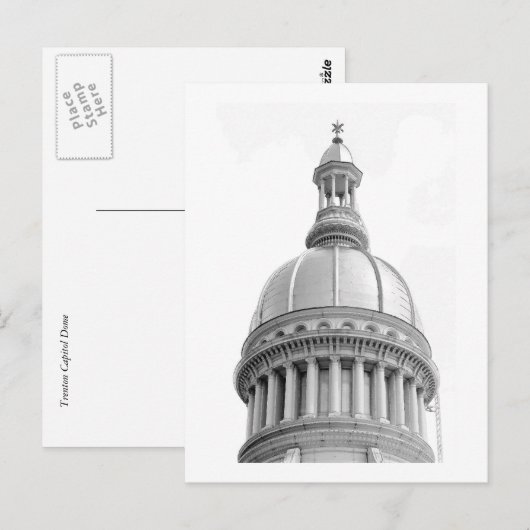 Briefkaart Trenton Capitol Dome (Voorkant / Achterkant)