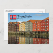 Briefkaart Trondheim Noorwegen (Voorkant / Achterkant)