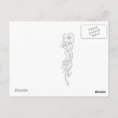 Briefkaart Tropisch Paradise Plumeria (Achterkant)