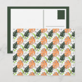 briefkaart tropische bladeren (Voorkant / Achterkant)