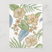 Briefkaart Tropische bloemen (Voorkant)