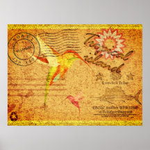  briefkaart tropische eilandkolibrie