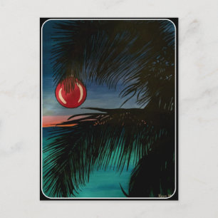 briefkaart "Tropische kerstochtend"