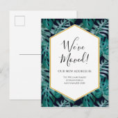 Briefkaart Tropische Waterverf Verplaatsende Aanko (Voorkant / Achterkant)