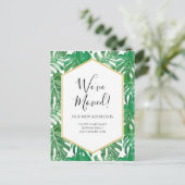 Briefkaart Tropische Waterverf Verplaatsende Aanko (Staand voorkant)