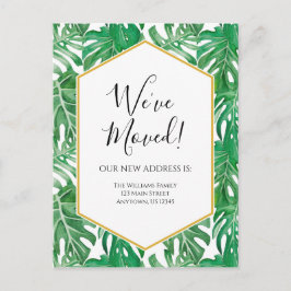 Briefkaart Tropische Waterverf Verplaatsende Aanko