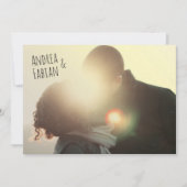 Briefkaart trouwuitnodiging met foto in het Spaans (Voorkant)