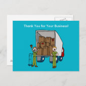 Briefkaart Truck Mannen verplaatsen (Voorkant / Achterkant)