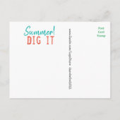 briefkaart tuinbouwgereedschap van Diane Heller 2 (Achterkant)