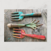 briefkaart tuinbouwgereedschap van Diane Heller 2 (Voorkant)