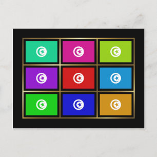 Briefkaart Tunesische meerhoeken