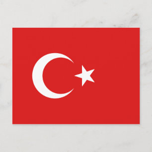 Briefkaart Turkije-vlag