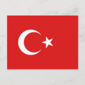 Briefkaart Turkije-vlag (Voorkant)