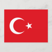 Briefkaart Turkije-vlag (Voorkant)