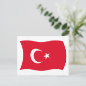 Briefkaart Turkije-vlag (Staand voorkant)