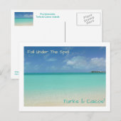 briefkaart/TURKS EN CAICOS / "HERFST ONDER DE SPEL Briefkaart (Voorkant / Achterkant)