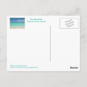 briefkaart/TURKS EN CAICOS / "HERFST ONDER DE SPEL Briefkaart (Achterkant)