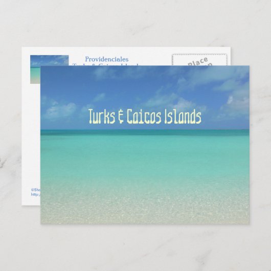 briefkaart, "TURKS- EN CAICOSEILANDEN" Briefkaart (Voorkant / Achterkant)