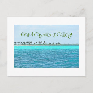 briefkaart/TURQUOÏENWATER VAN DE GROOTHANS CAYMAN  Briefkaart