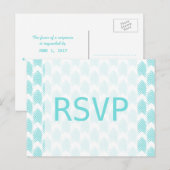 Briefkaart Turquoise Tribal Arrows Response (Voorkant / Achterkant)