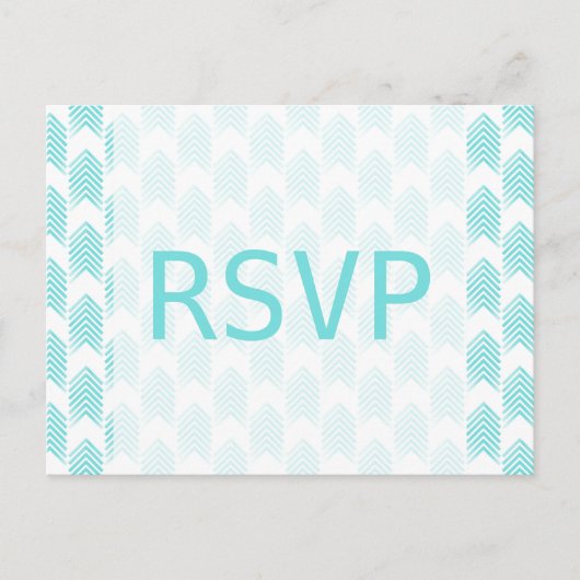 Briefkaart Turquoise Tribal Arrows Response (Voorkant)