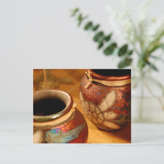 briefkaart "Turtle Pots" (Staand voorkant)