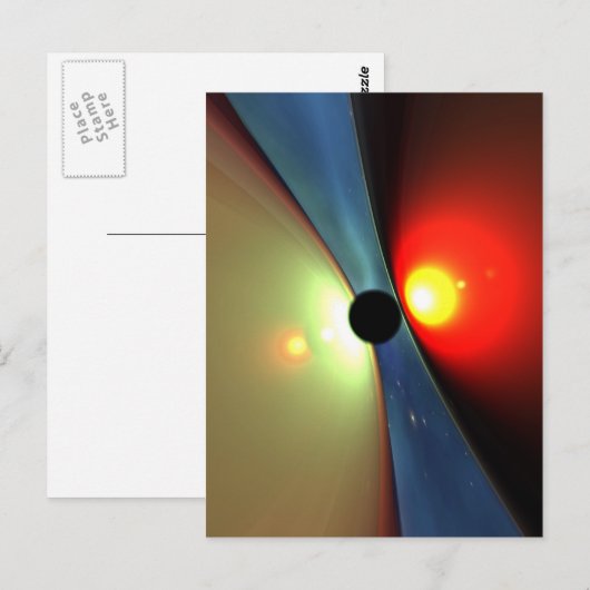 Briefkaart tussen werelden (Voorkant / Achterkant)