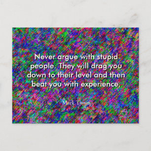 Briefkaart Twain Quote markeren