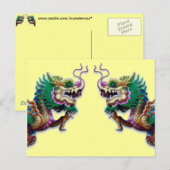 Briefkaart Twin Dragons (Voorkant / Achterkant)