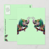 Briefkaart Twin Dragons (Voorkant / Achterkant)