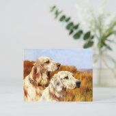 Briefkaart: Two Setters van Arthur Wardle Briefkaart (Staand voorkant)