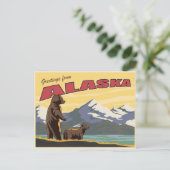 Briefkaart uit Alaska (Staand voorkant)