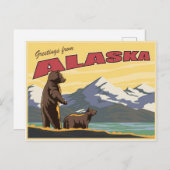 Briefkaart uit Alaska (Voorkant / Achterkant)