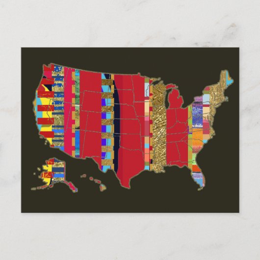 briefkaart uit Amerika (Voorkant)