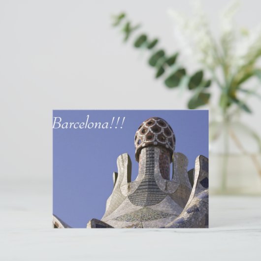 Briefkaart uit Barcelona.... (Staand voorkant)