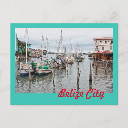 Briefkaart uit Belize City (Voorkant)