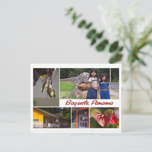 Briefkaart uit Boquete, Panama (Staand voorkant)