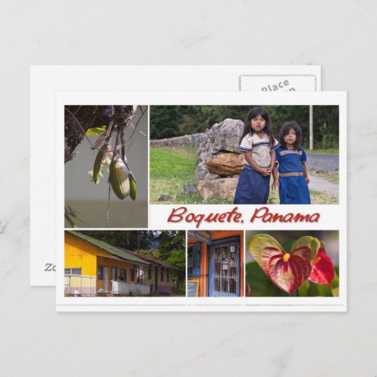 Briefkaart uit Boquete, Panama (Voorkant / Achterkant)