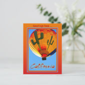 Briefkaart uit Californië (Staand voorkant)