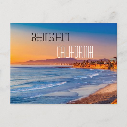 briefkaart uit californië (Voorkant)