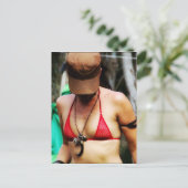 Briefkaart uit de G.O.D.-reeks (Grrls of Doof) (Staand voorkant)